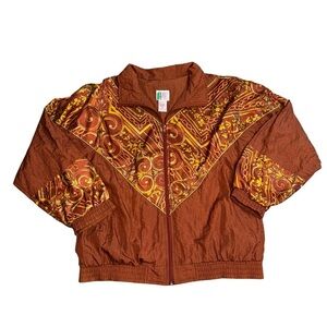 Vintage Brown Patterned Women's Jacket